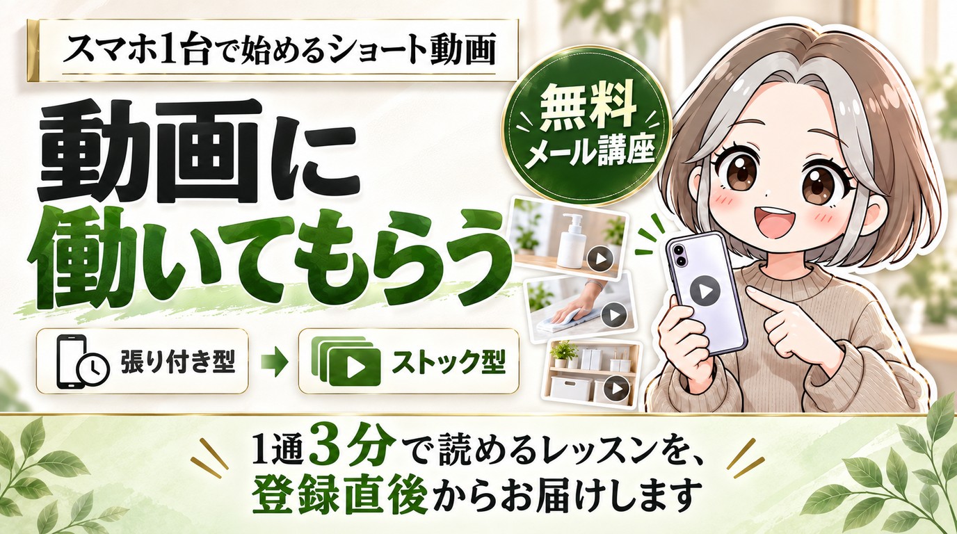 無料メール講座「ゼロから始めるショート動画」